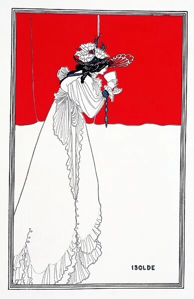Isolde. Lithograph by Aubrey Vincent Beardsley, 1899