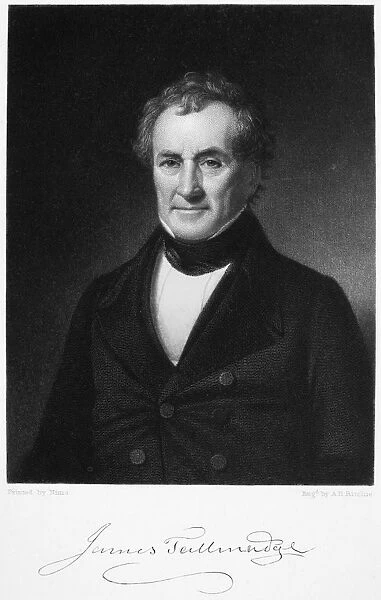JAMES TALLMADGE (1778-1853). American lawyer and statesman. Mezzotint, 19th century