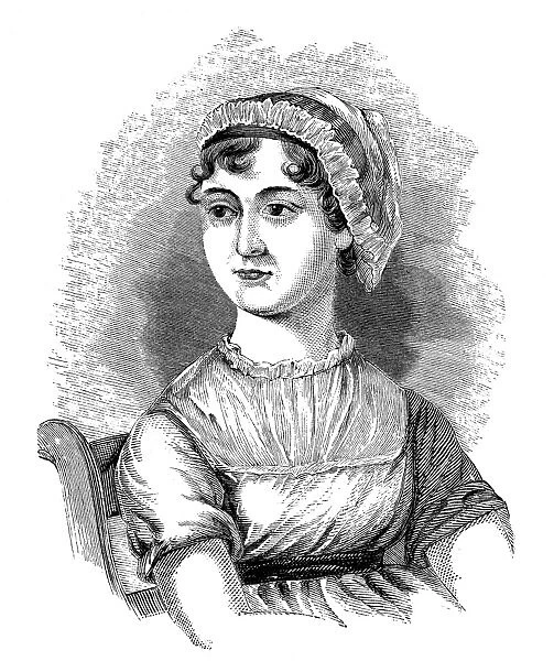 JANE AUSTEN (1775-1817). English novelist. Line engraving, 19th century