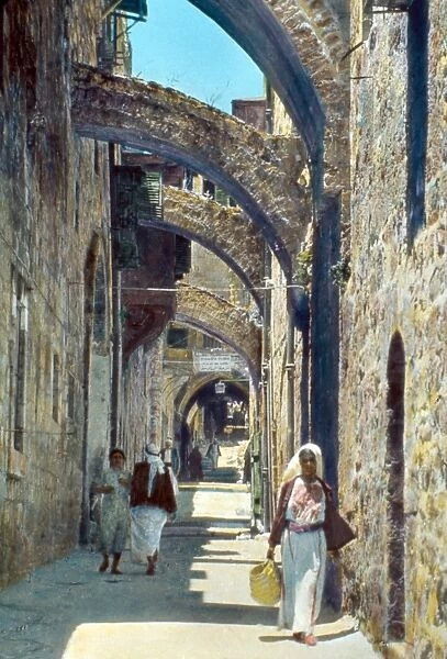 JERUSALEM: VIA DOLOROSA. Site of the sixth station of the cross where, according