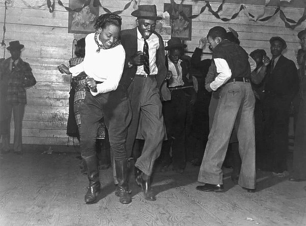 JITTERBUGGING, 1939. In a juke joint on a Saturday night, Clarksdale, Mississippi