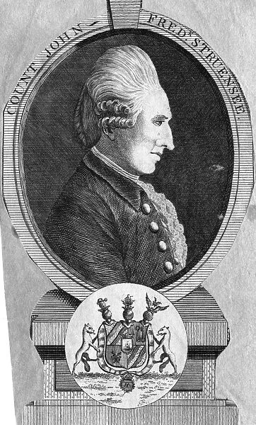 JOHANN STRUENSEE (1737-1772). Johann Friedrich Graf Struensee. German physician and politician