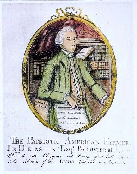 JOHN DICKINSON (1732-1808). American politician. Copper engraving