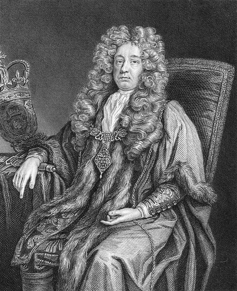 JOHN HOUBLON (1632-1712). Governor of the Bank of England, 1694-1697. Line engraving