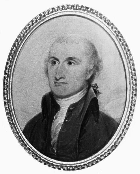 JOHN JAY (1745-1829). American jurist and statesman. Oil on wood by John Trumbull, 1793