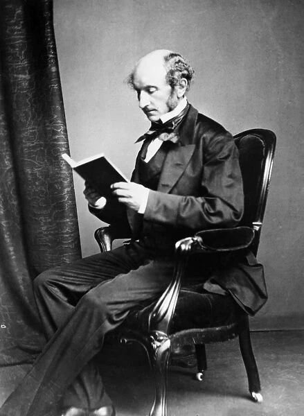 JOHN STUART MILL (1806-1873). English philospher and economist. Photograph, c1865