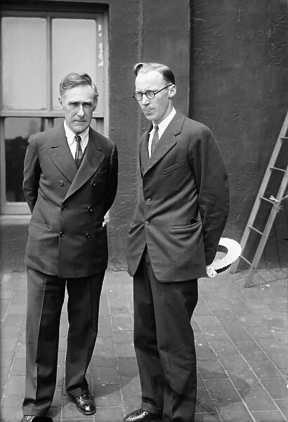 JOHN T. SCOPES (1900-1970). American educator. Scopes (right) photographed with his attorney