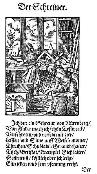 JOINER, 1568. Woodcut, 1568, by Jost Amman