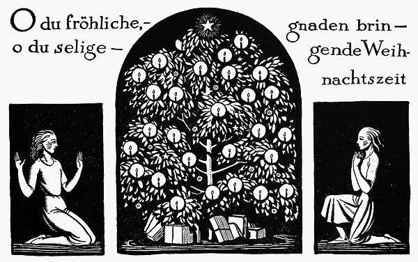 KENT: CHRISTMAS, 1924. Illustration, 1924, by Rockwell Kent
