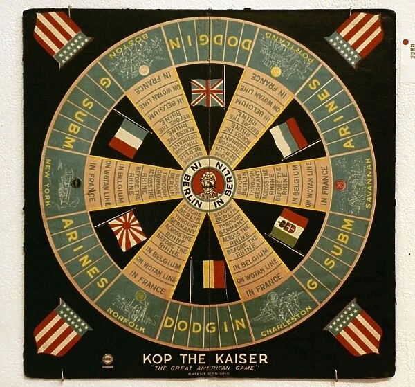 Kop the Kaiser. American board game by Milton Bradley, c1916