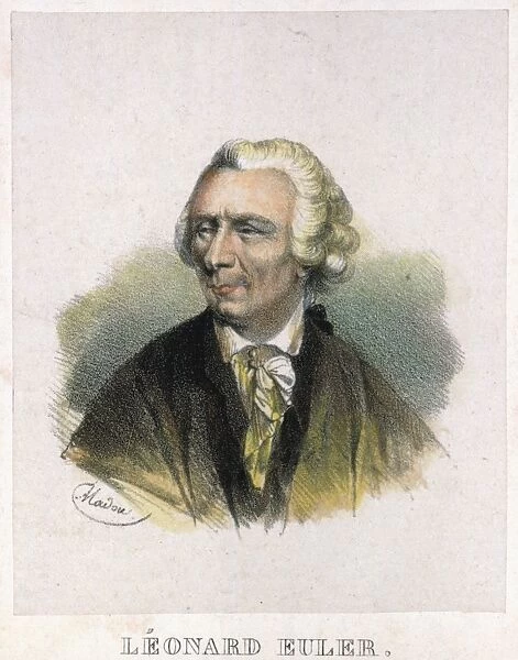 LEONHARD EULER (1707-1783). Swiss mathematician. French lithograph, early 19th century