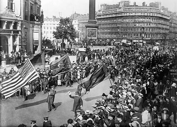 LONDON: PARADE, c1915. The Salvation Army marching in a parade in London, England