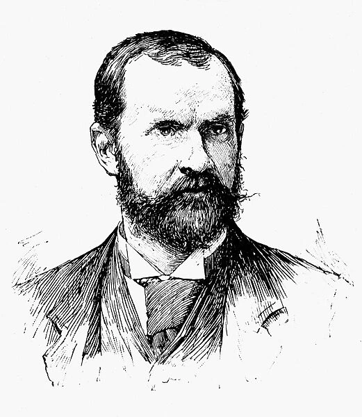 LORRIN ANDREWS THURSTON (1858-1931). Hawaiian lawyer and politician. Wood engraving, American, 1895