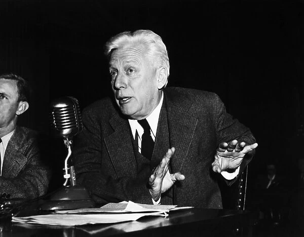 MAX EASTMAN (1883-1969). American editor, writer, and political activist. The one-time radical testiftying before the U. S. House Committee on Foreign Affairs on the threat posed by the Soviet government, 7 May 1948