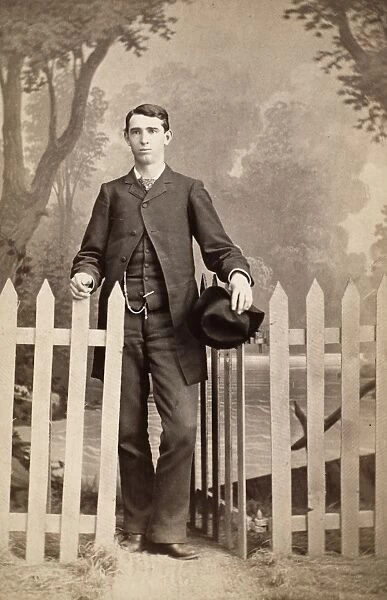MENs FASHION, c1895. Original cabinet photograph