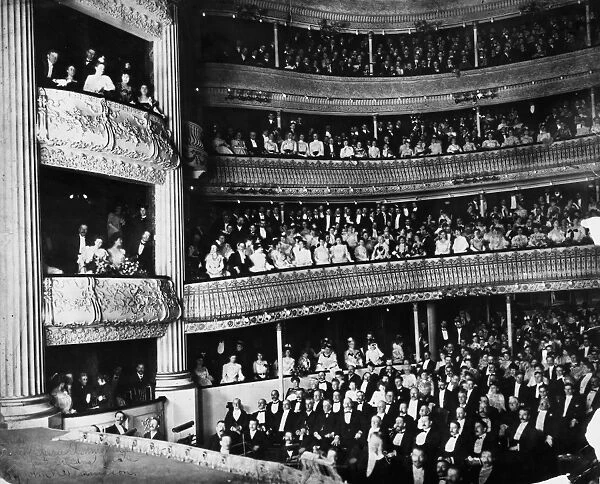 NEW ORLEANS: OPERA, 1902. Opening night at the Opera in New Orleans, Louisiana, in 1902