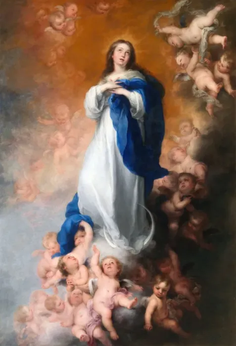 Framed Print : Print of the Immaculate Conception by Bartolome Esteban Murillo Framed Print : Print of the Immaculate Conception by Bartolome Esteban Murillo