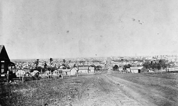 OKLAHOMA: GUTHRIE, 1893. A view of Guthrie, Oklahoma, 1893