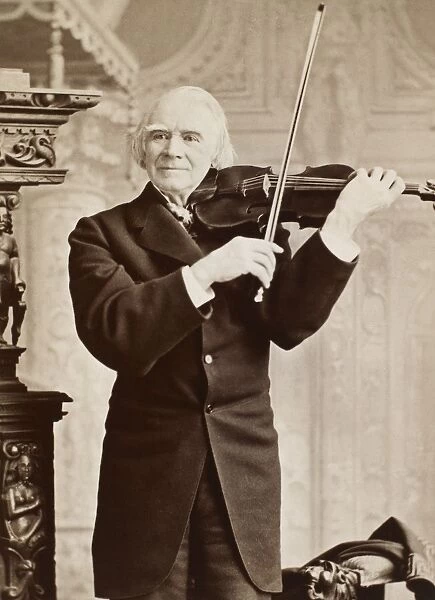 OLE BORNEMANN BULL (1810-1880). Norwegian violinist. Photograph, c1878