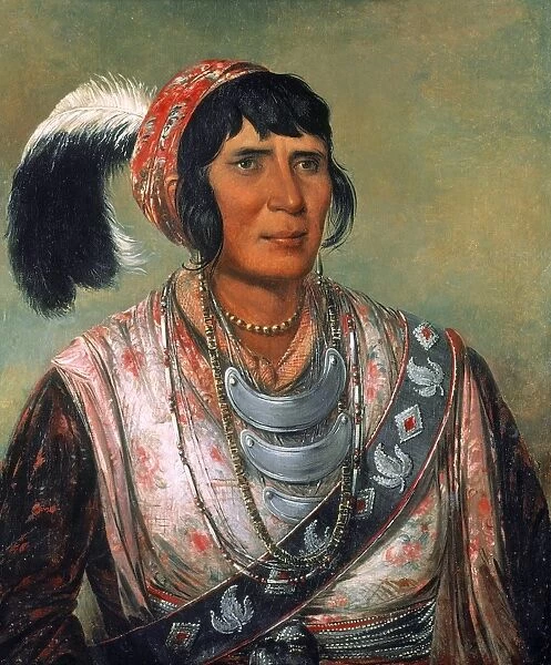 OSCEOLA (c1804-1838). Leader of the Seminole Native Americans in Florida. Oil on canvas