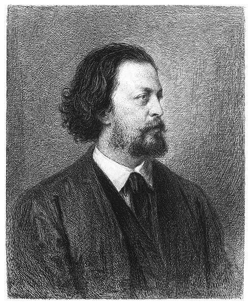 PAUL VON HEYSE (1830-1914). German writer. Etching by J. L. Raab after Franz von Lenbach