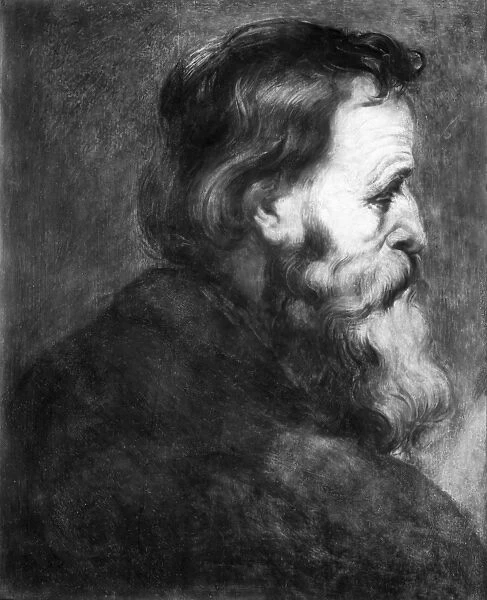 PETER PAUL RUBENS (1577-1640). Flemish painter. Self portrait in oil
