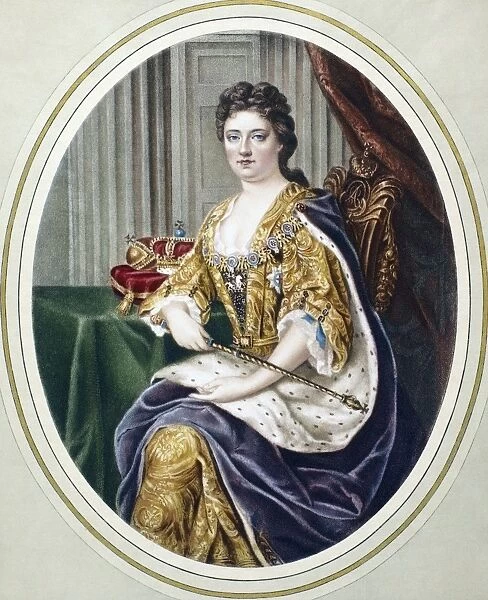 QUEEN ANNE (1665-1714). Queen of Great Britain and Ireland, 1702-1714