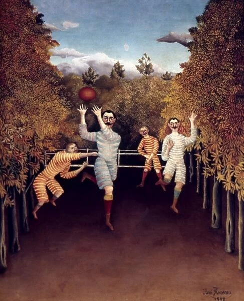 ROUSSEAU: FOOTBALL, 1908. Henri Rousseau: Football Players. Canvas, 1908
