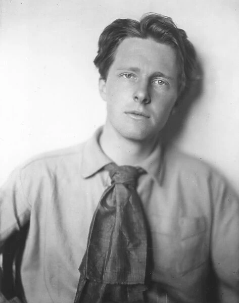RUPERT BROOKE (1887-1915). English poet. Photographed, 1913, by Sherill Shell