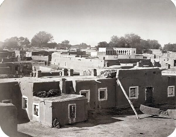 SAMARKAND: CITADEL, c1870. Buildings under construction on the citadel of Samarkand, Uzbekistan