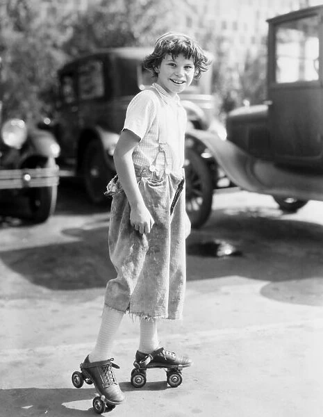SILENT FILM: LITTLE RASCALS. Jackie Condon, one of the stars of Our Gang, Little Rascals, c1924