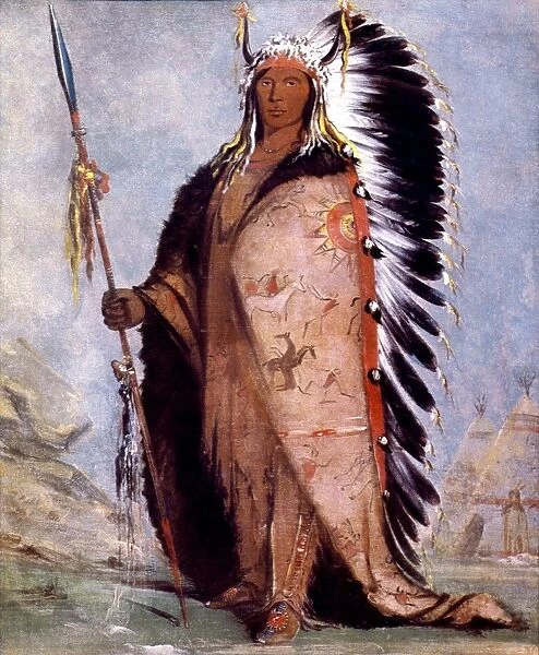 SIOUX CHIEF: BLACK ROCK. Black Rock, chief of Two Kettle Division, Lakota Sioux