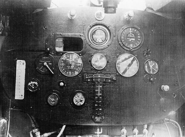 SPIRIT OF ST. LOUIS, 1927. The instrument panel of the Spirit of St