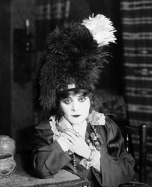 THEDA BARA (1885-1955). N e Theodosia Goodman. American actress. In a scene from Du Barry, 1918