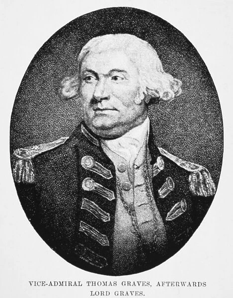 THOMAS GRAVES (1725?-1802). 1st Baron Graves. English admiral