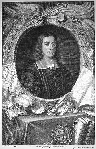 THOMAS WILLIS (1621-1675). English anatomist and physician. Copper engraving, 1813, after a 1742 engraving by George Vertue