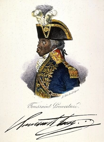 TOUSSAINT L OUVERTURE (1743-1803). Pierre Dominique Toussaint L Ouverture. Haitian general