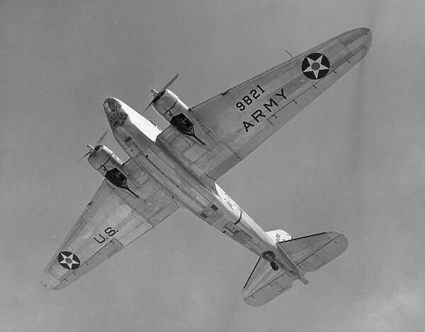 U. S. Army Douglas B-18A twin-engine bomber powered by Wright Cyclone engines