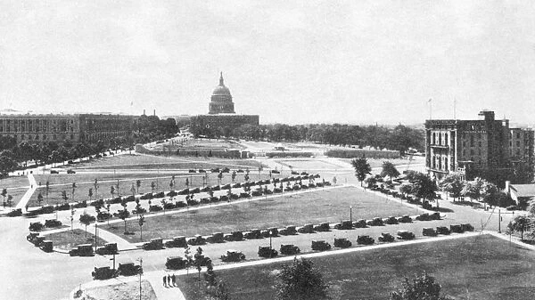 U. S. CAPITOL, 1920s. The United States Capitol and the National Mall in Washington, D