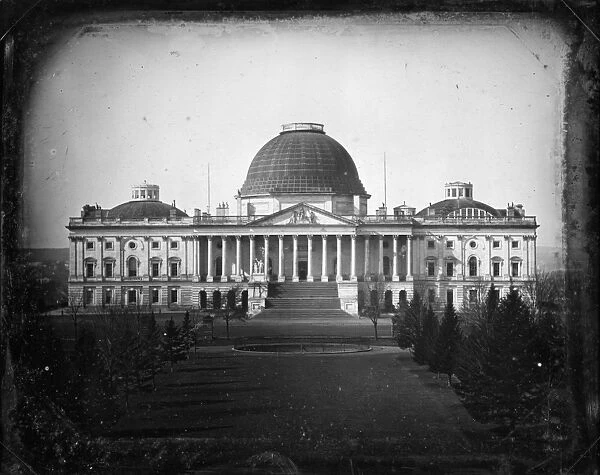 U. S. CAPITOL, c1846. View of the east front elevation of the United States Capitol in Washington