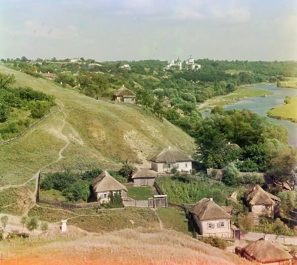 UKRAINE: PUTYVL, c1910. The town of Putyvl, along the Seym River in Ukraine