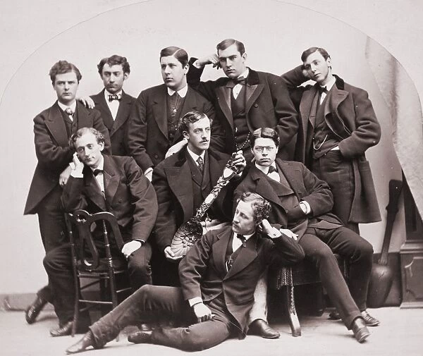 YALE UNDERGRADUATES, c1875. The Wooden Spoon Committee of Yale College