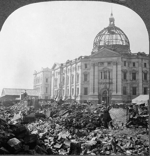 YOKOHAMA EARTHQUAKE, 1923. The ruins of Yokohama, Japan, following the great earthquake