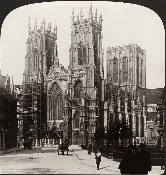 YORK MINSTER, c1902. York Minster, one of the oldest and grandest cathedrals in England