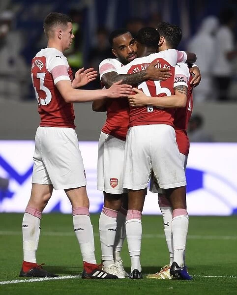 Alexandre Lacazette Scores Arsenal's Second Goal Against Al-Nasr Dubai SC, 2018-19