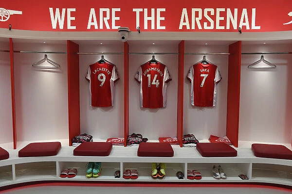 Arsenal Changing Room Before Arsenal vs Newcastle United - Premier League 2021-22