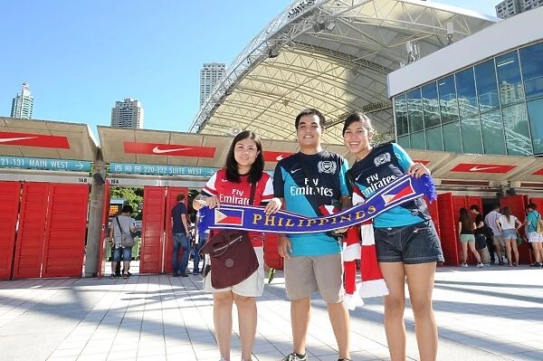 Arsenal Fans Gather at Hong Kong Stadium for Kitchee FC Match (2012)
