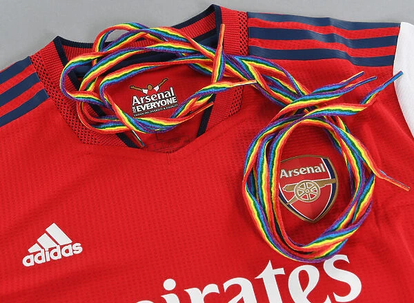 Arsenal Supports LGBTQ+ Community: Rainbow Laces Debuted at Emirates Stadium During Arsenal vs. Newcastle United Match, 2021-22 Premier League