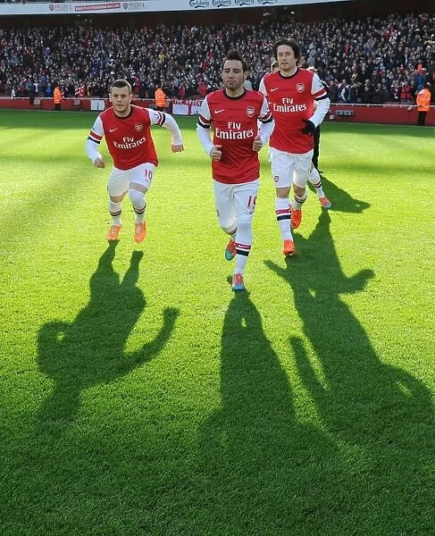 Arsenal Triumvirate: Wilshere, Cazorla, Rosicky Unite Before Arsenal v Sunderland (2013-14)