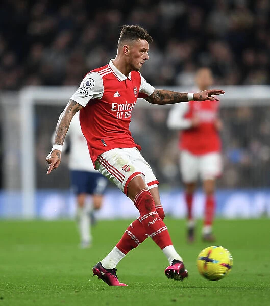 Arsenal's Ben White Goes Head-to-Head with Tottenham Hotspur in Intense Premier League Clash (2022-23)